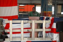Shop 56 Production Supervisor Littleton Hurst III shared his viewpoints on C.O.R.E. at America's Shipyard during the Oct. Big Rocks Ceremony.