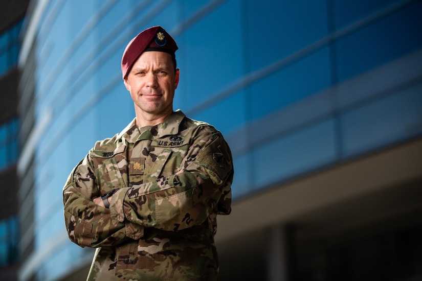 BYU professor Dave Wood Wood also serves as a behavioral health officer in the Utah Army National Guard.
BYU photo by Madeline Mortensen