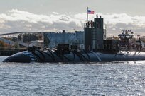Norfolk Naval Shipyard (NNSY) successfully completed the conversion of USS La Jolla (SSN 701) into a Moored Training Ship Nov. 7.    
La Jolla is the first of two next-generation training ships converted at NNSY to become land-based platforms for training nuclear Sailors at the Nuclear Power Training Unit (NPTU) in Charleston, South Carolina.