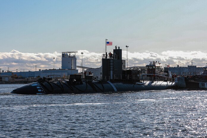 Norfolk Naval Shipyard (NNSY) successfully completed the conversion of USS La Jolla (SSN 701) into a Moored Training Ship Nov. 7.    
La Jolla is the first of two next-generation training ships converted at NNSY to become land-based platforms for training nuclear Sailors at the Nuclear Power Training Unit (NPTU) in Charleston, South Carolina.