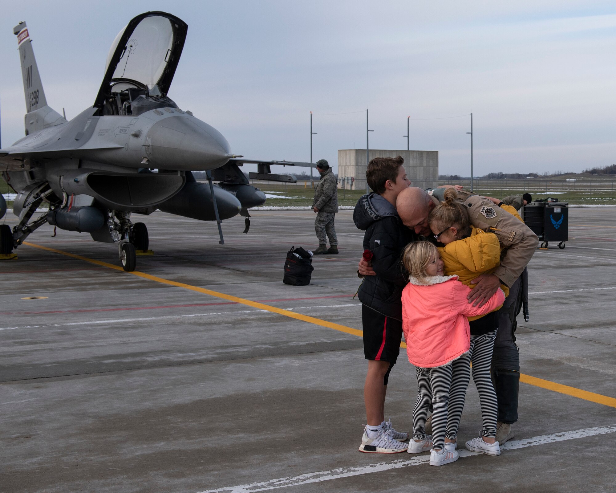 F-16 Fighting Falcon pilots assigned to the 115th Fighter Wing in Madison Wisconsin returned to Truax Field November 9, 2019 following a three month deployment to Bagram Airfield, Afghanistan.