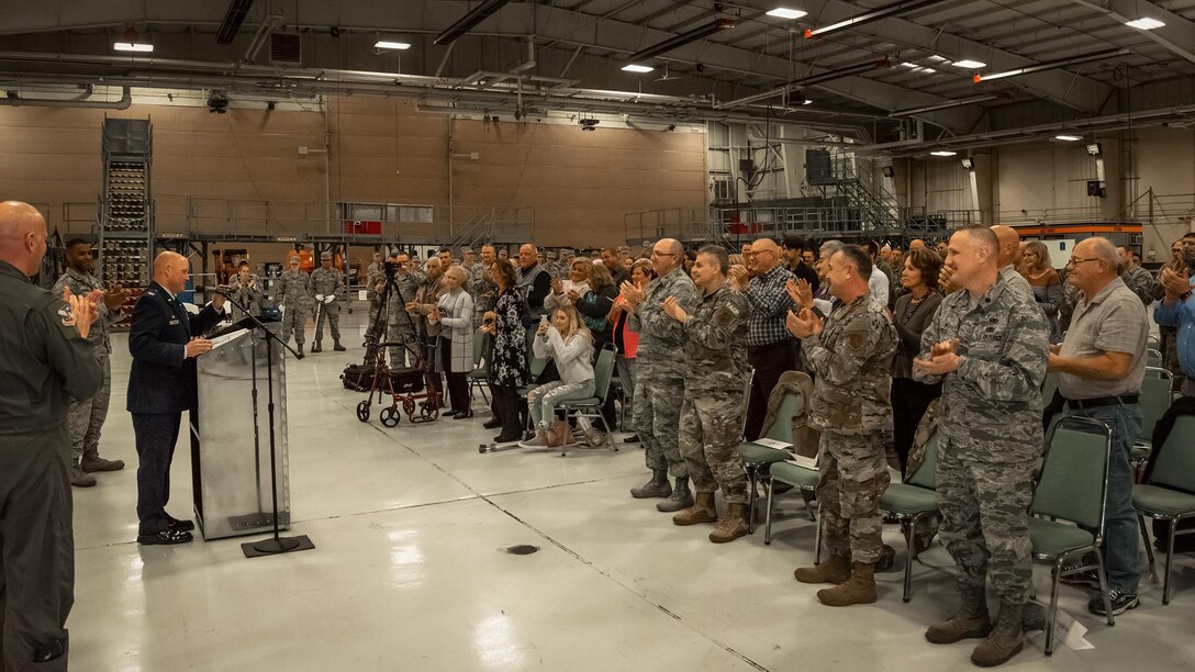 Unit applauds man.