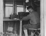 Field intercept operator, World War I (National Archives)