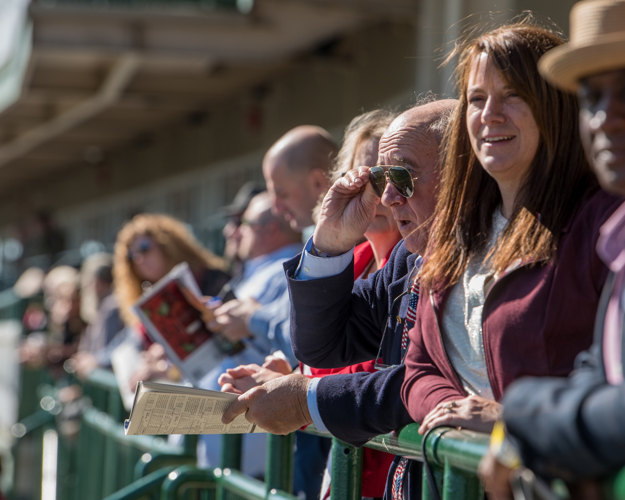 Gold Star family members participate in a day of fellowship and healing at the tenth annual Survivors Day at the Races at Churchill Downs in Louisville, Ky., Nov. 3, 2019. The event is designed to recognize the surviving family members of military service members who have given their lives in defense of our nation. (U.S. Air National Guard photo by Staff Sgt. Joshua Horton)