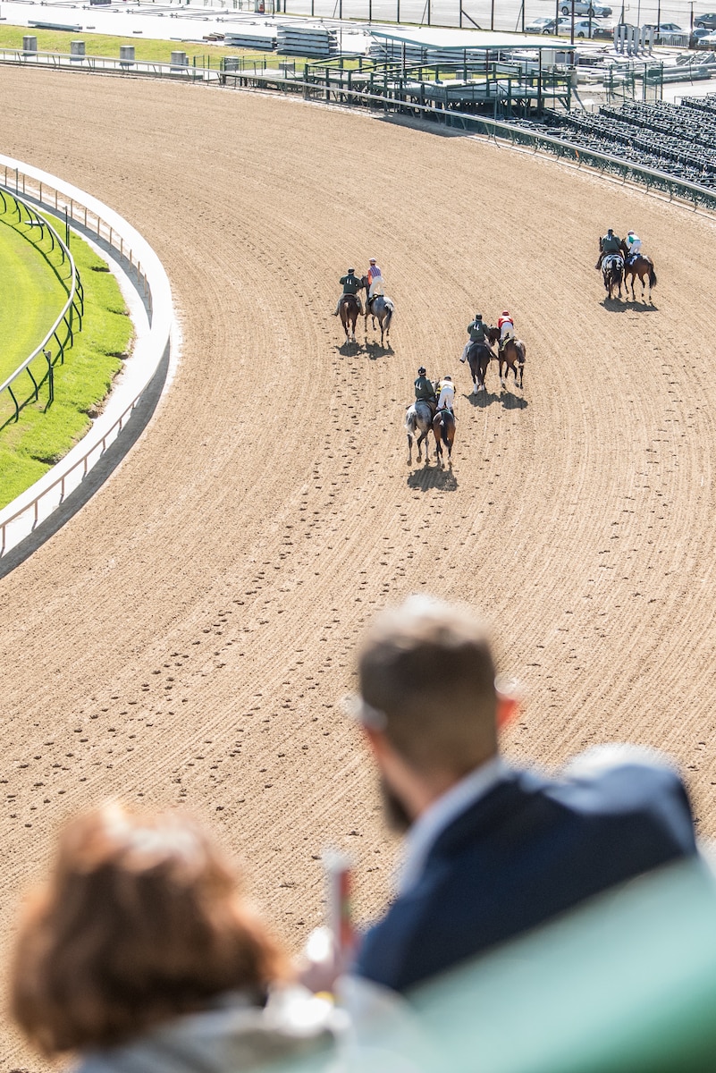 Gold Star family members participate in a day of fellowship and healing at the tenth annual Survivors Day at the Races at Churchill Downs in Louisville, Ky., Nov. 3, 2019. The event is designed to recognize the surviving family members of military service members who have given their lives in defense of our nation. (U.S. Air National Guard photo by Staff Sgt. Joshua Horton)