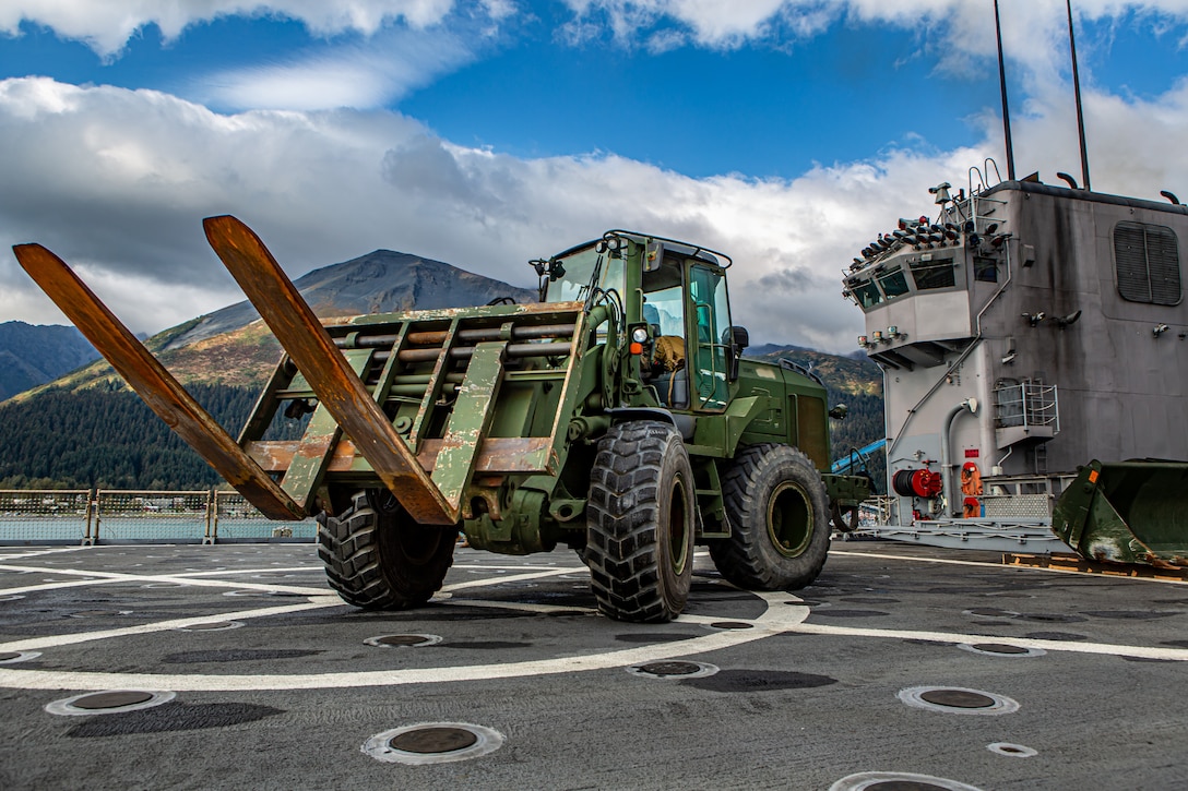 Marines with 7th Engineer Support Battalion participate in Arctic Expeditionary Capabilities Exercise 2019.