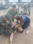 U.S. and Philippine Security Forces Conduct Lifesaving First Aid Training