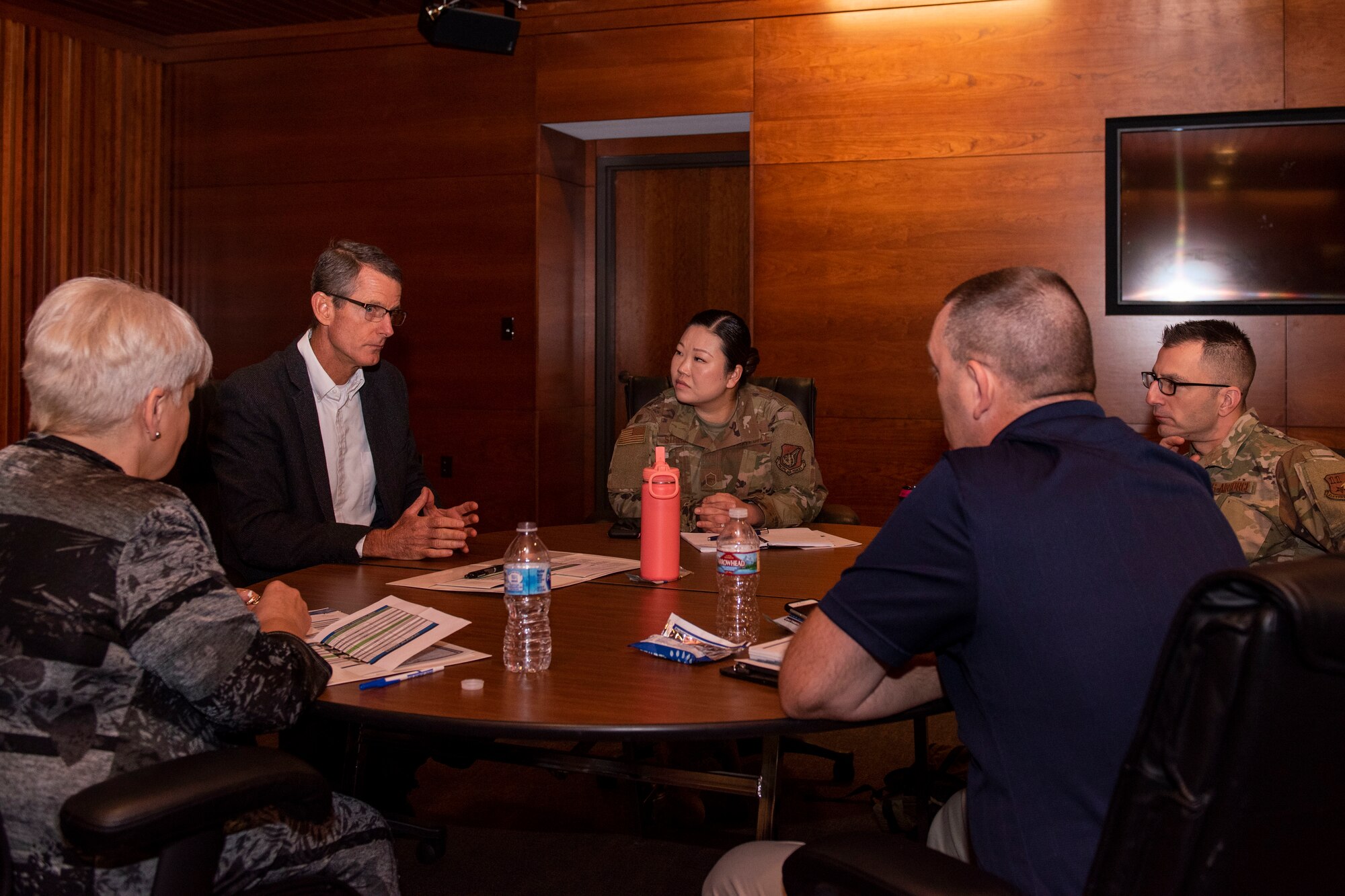 The Eleventh Air Force holds a two-day workshop for its senior enlisted leaders and civilians at Joint Base Elmendorf-Richardson, Alaska, Nov. 6, 2019. More than 40 attendees from Alaska, Hawaii and Guam discussed topics on resiliency and best practices in operating a wing.
