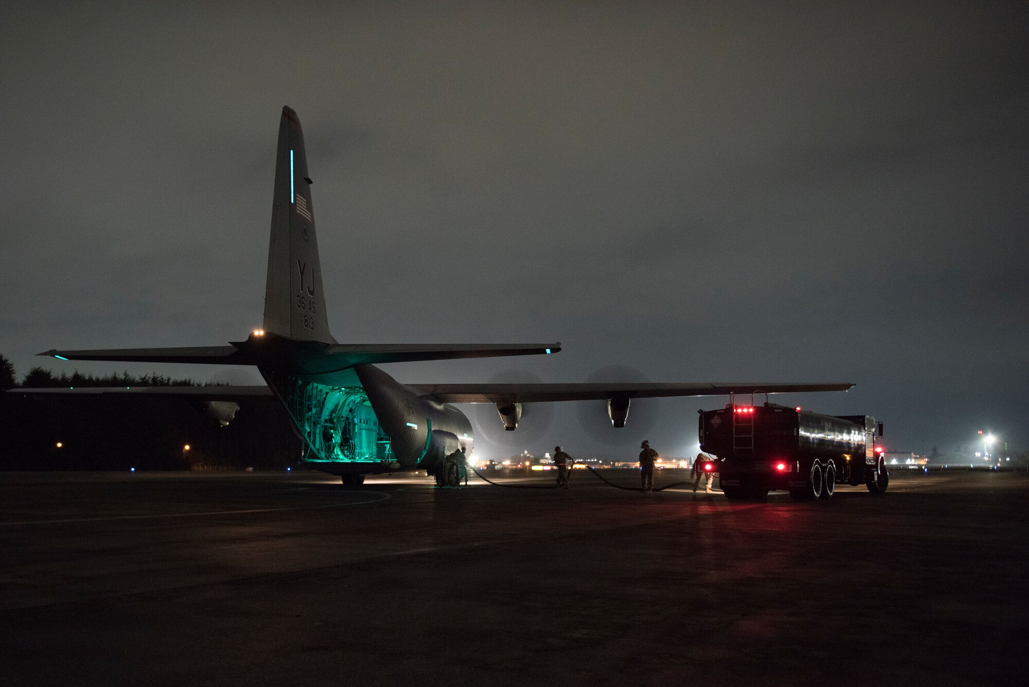 374th LRS POL Airmen practice Wet Wing Defuel