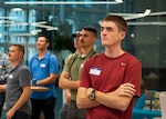 Project NEXUS students attend the course welcome event at the AFWERX-Austin hub, Texas, July 8, 2019. Designed by the Air Education and Training Command Technology Integration Detachment, the beta test program was designed to fuel organic technology problem solving efforts for Airmen in their day-to-day workplaces. (Air National Guard Photo by Staff Sgt. Jordyn Fetter)