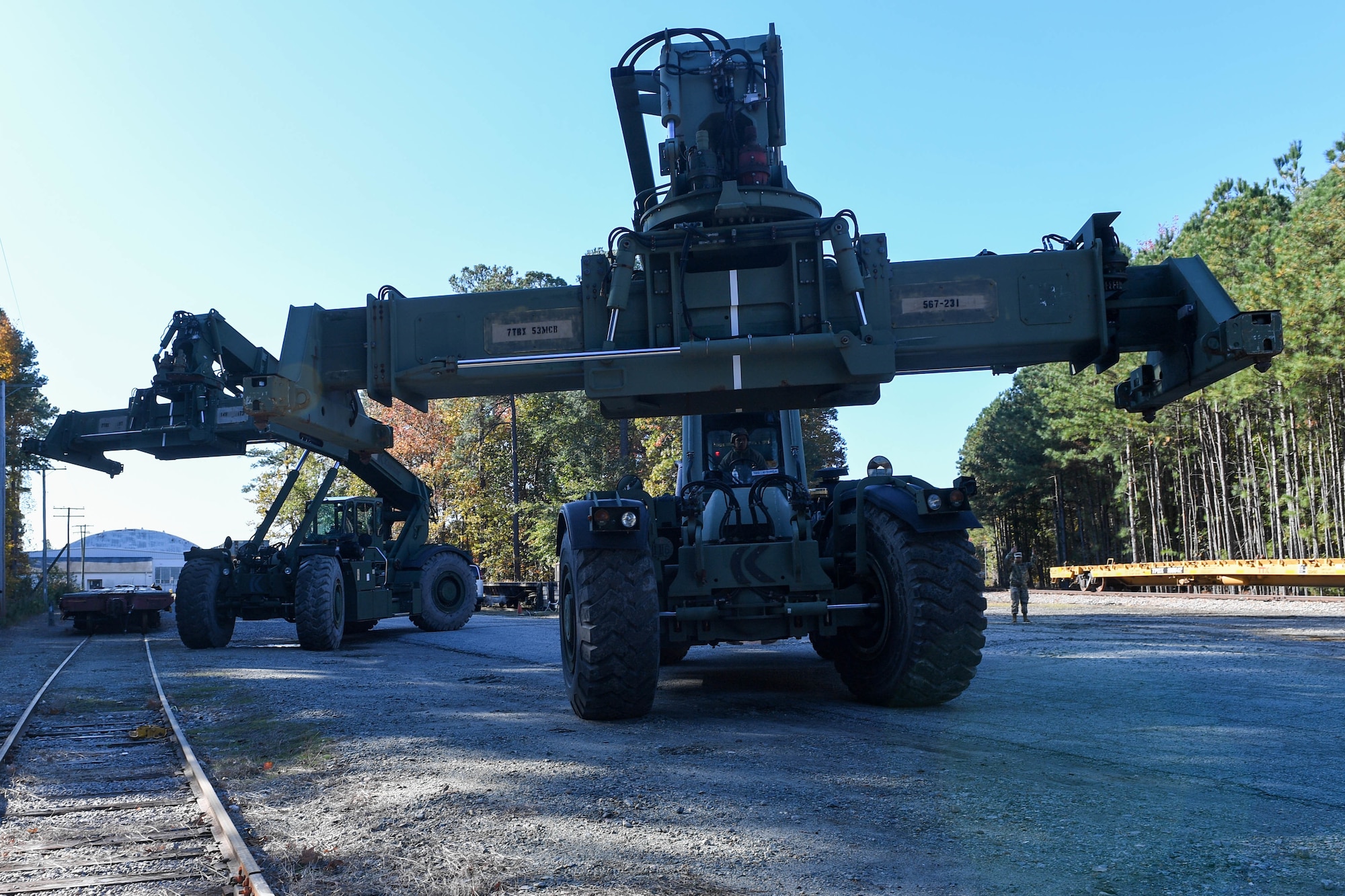 U.S. Army Soldiers from various units of the 7th Transportation Brigade will be loading cargo and equipment onto rail cars from Nov. 12-15, 2019 to ship to Antarctica in support of Operation Deep Freeze.