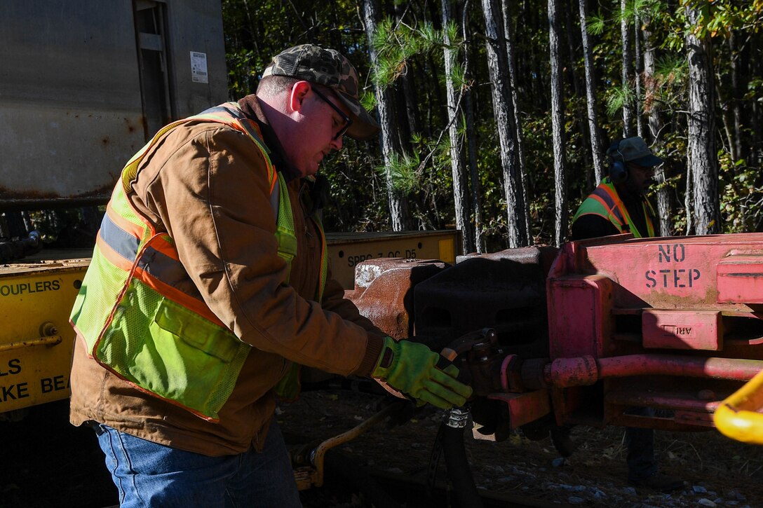 U.S. Army Soldiers from various units of the 7th Transportation Brigade will be loading cargo and equipment onto rail cars from Nov. 12-15, 2019 to ship to Antarctica in support of Operation Deep Freeze.