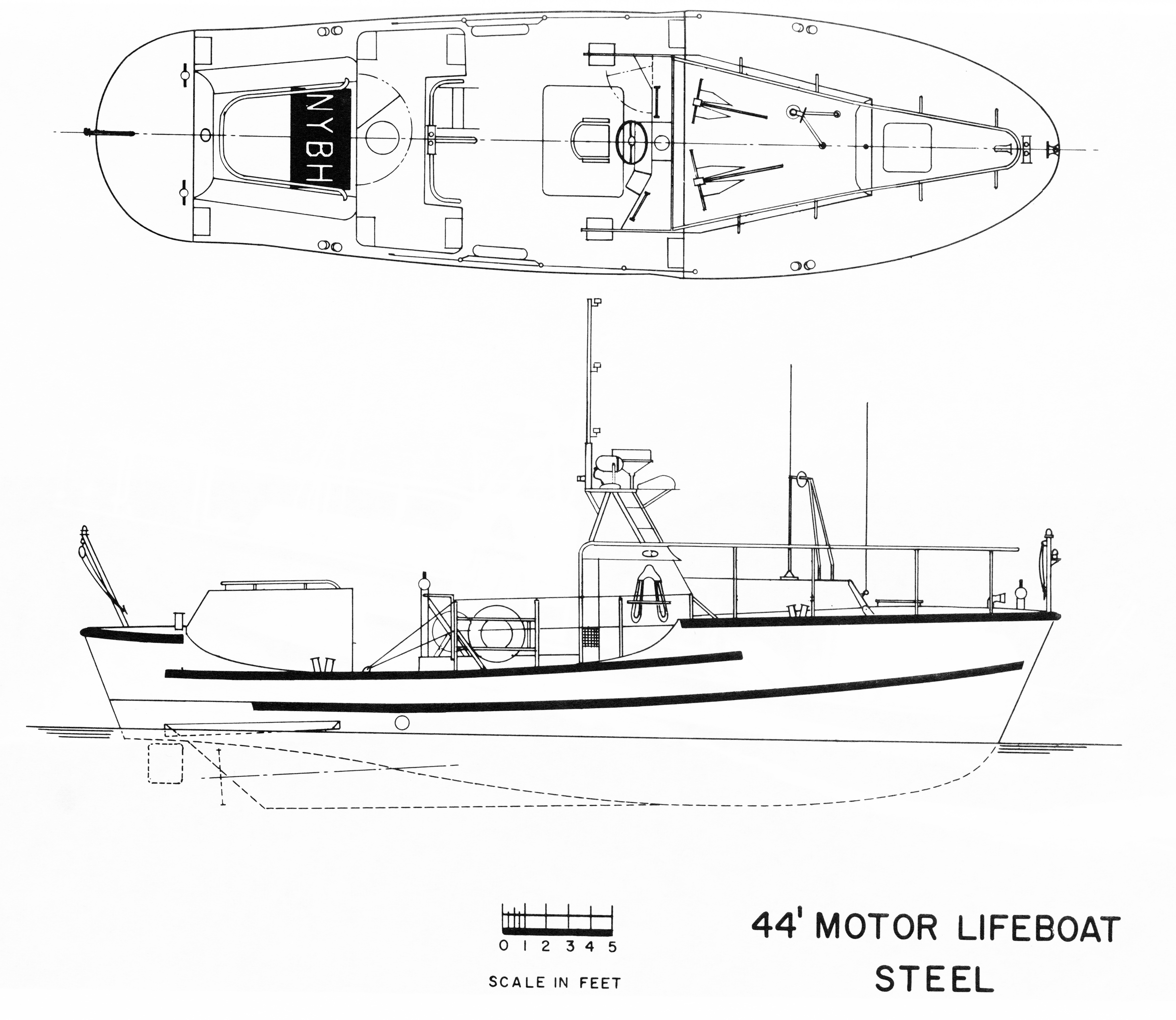 Boat, 44' Motor Lifeboat (MLB) > United States Coast Guard > Boats (Less  than 65 ft)