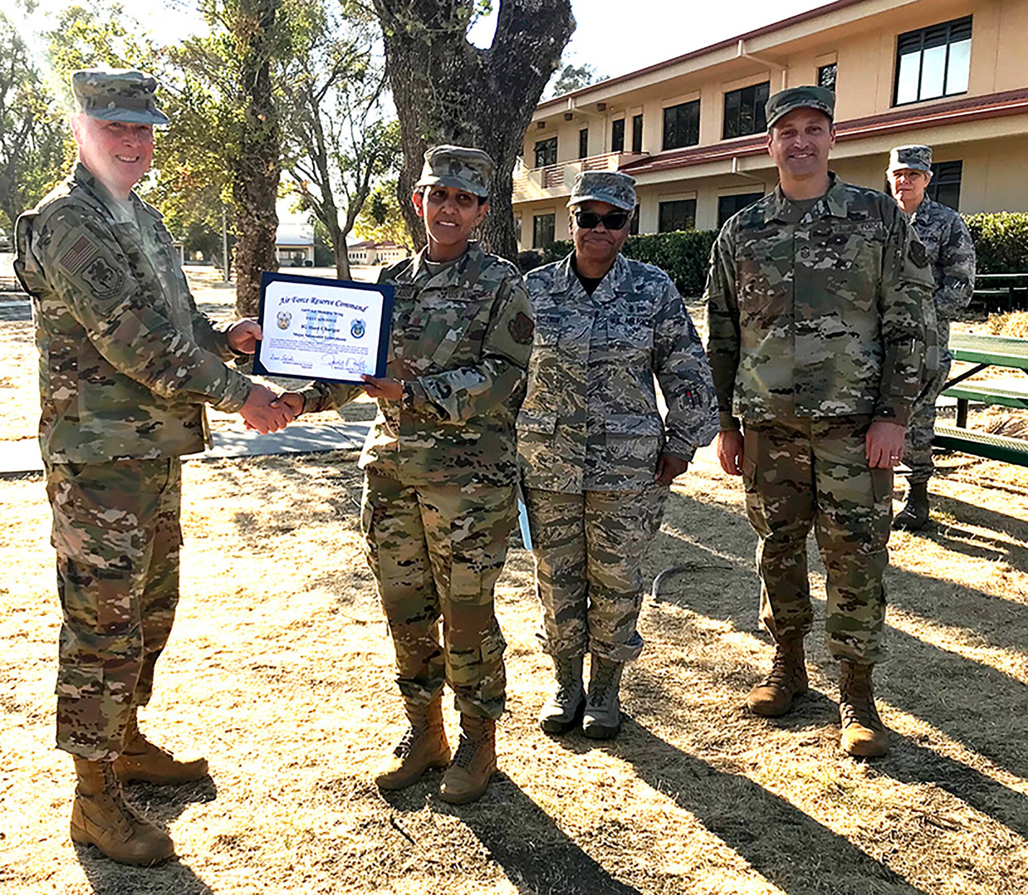 Col. Scott McLaughlin, 349th Air Mobility Wing Commander, and 349th AMW Command Chief, Chief Master Sgt. Jimmy Burmeister, took the opportunity this past UTA to reach out and give a special "thank you" to all the Unit Effectiveness Inspection Superior Performers.