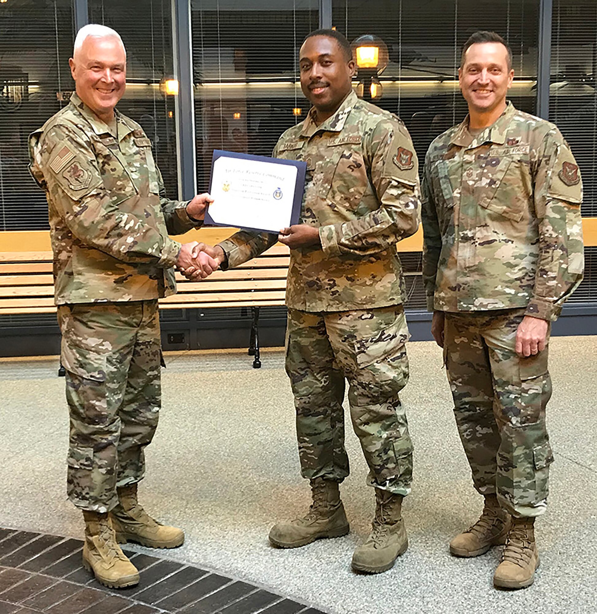 Col. Scott McLaughlin, 349th Air Mobility Wing Commander, and 349th AMW Command Chief, Chief Master Sgt. Jimmy Burmeister, took the opportunity this past UTA to reach out and give a special "thank you" to all the Unit Effectiveness Inspection Superior Performers.