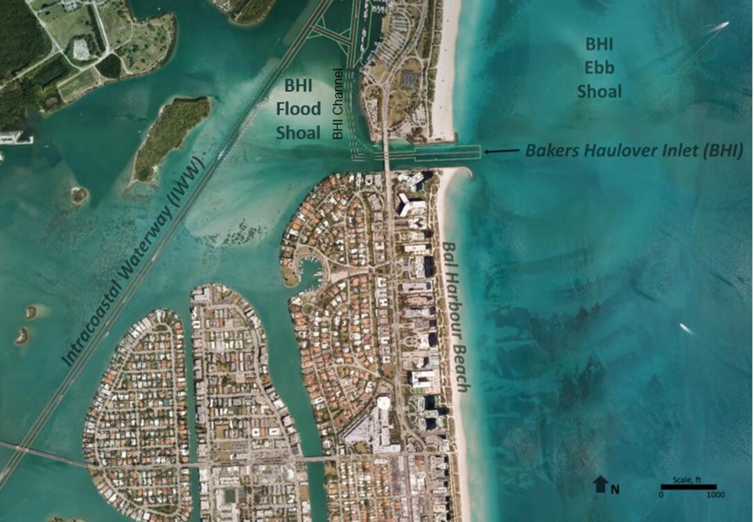 Bal Harbour dredging and sand source aerial