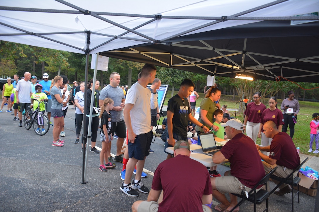 The 94th Training Division-Force Sustainment, 2nd Brigade Headquarters and Headquarters Company hosted an inaugural 5K run on Fort Lee, Virginia, Sept. 14, 2019. The event was designed to raise suicide awareness amongst our nation's service members and to encourage Soldiers who are contemplating suicide to seek support from fellow service members, friends, and loved ones, along with using various military resources in a time of need or when in the midst of trials and tribulations.