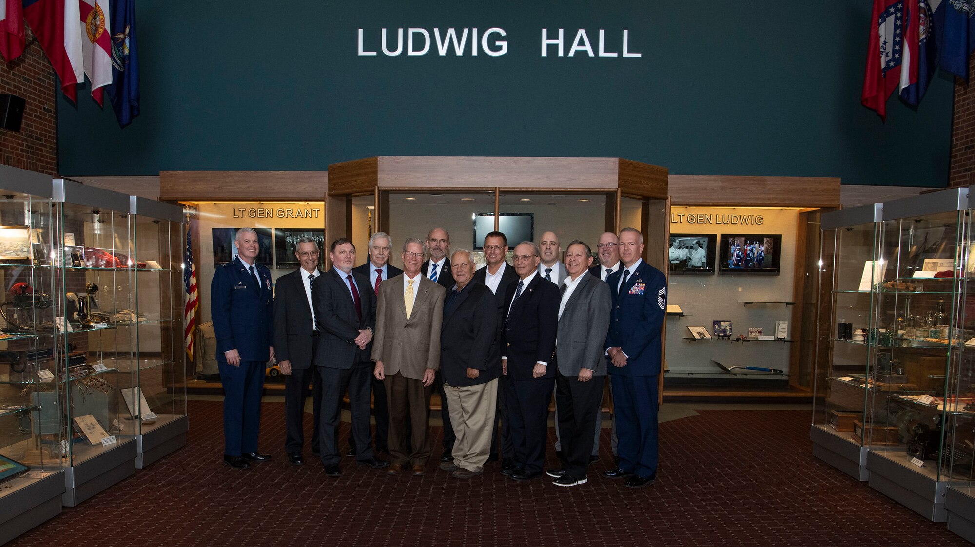 Former leaders gather after ceremony