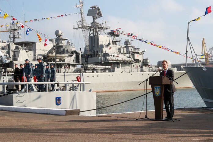 U.S. 6th Fleet turns over former Coast Guard cutters to Ukrainian Navy