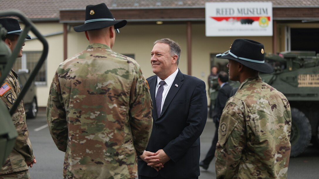 Secretary of State Mike Pompeo visits 2nd Cavalry Regiment