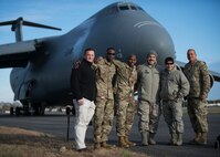Members of the Delaware National Guard’s Joint Operations Center gather for a photo at the conclusion of Total Force/Joint Training Exercise Diamond Wing at New Castle Air National Guard Base, Del., Nov. 14, 2019. The positive relationship between Dover Air Force Base and the DNG allow for unique training events such as Exercise Diamond Wing. (U.S. Air National Guard Photo by Staff Sgt. Katherine Miller)