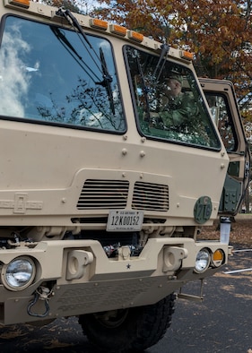 Reserve Citizen Airmen assigned to the 910th Civil Engineering Squadron train on a 2.5 ton Light Medium Tactical Vehicle, Nov. 2-3, 2019, at Youngstown Air Reserve Station.