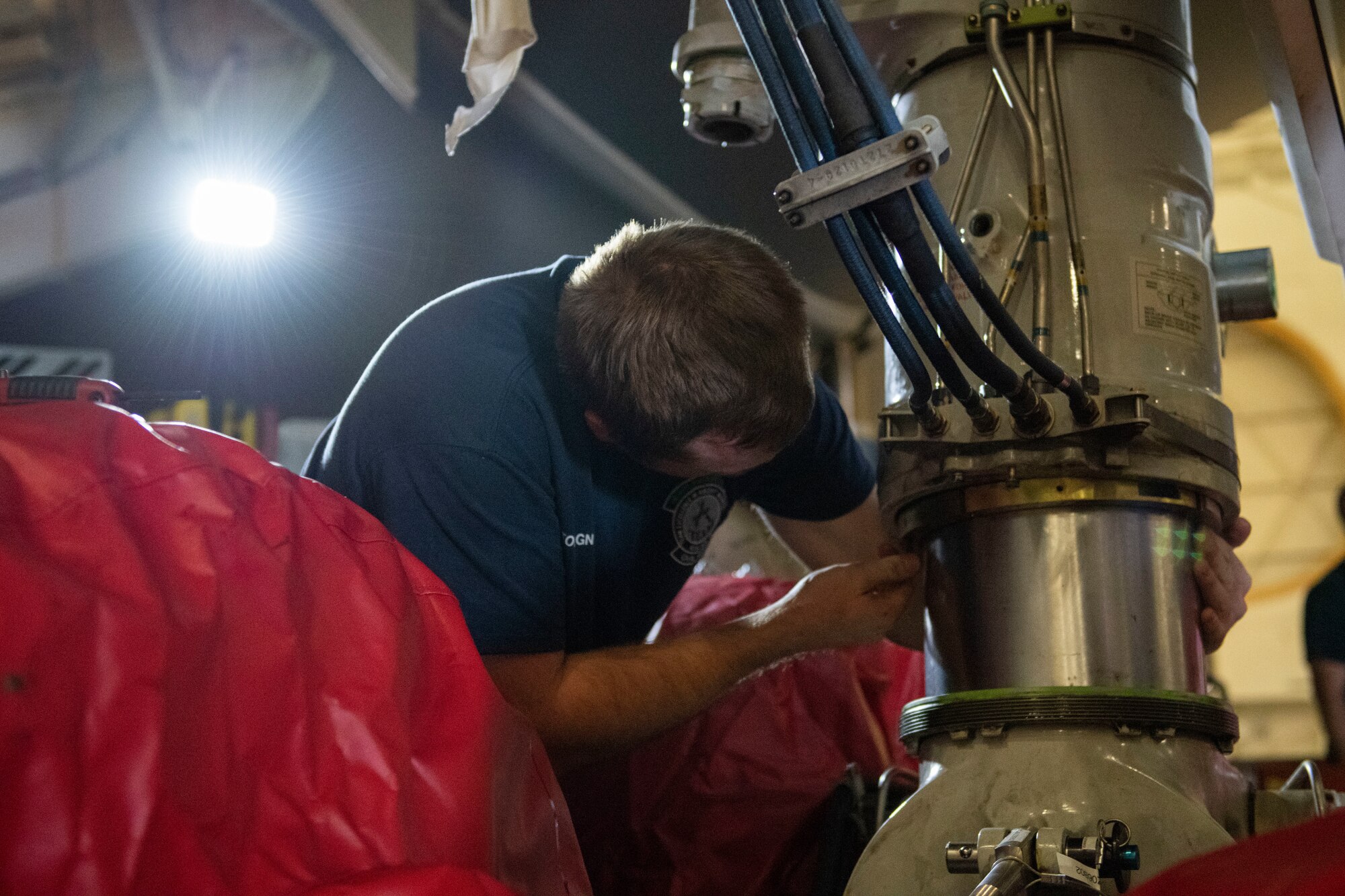 KC-46 strut removed for first time