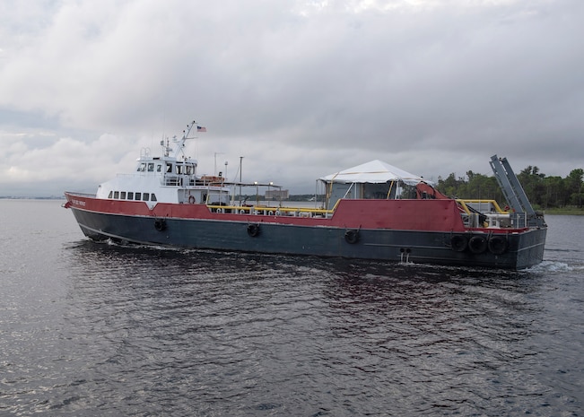 The R/V Patriot launched November 15 in support of continuous 24-hour operations to recover U.S. Air Force Staff Sgt. Cole Condiff who made an “unplanned plane departure” from a C-130 over the Gulf of Mexico.