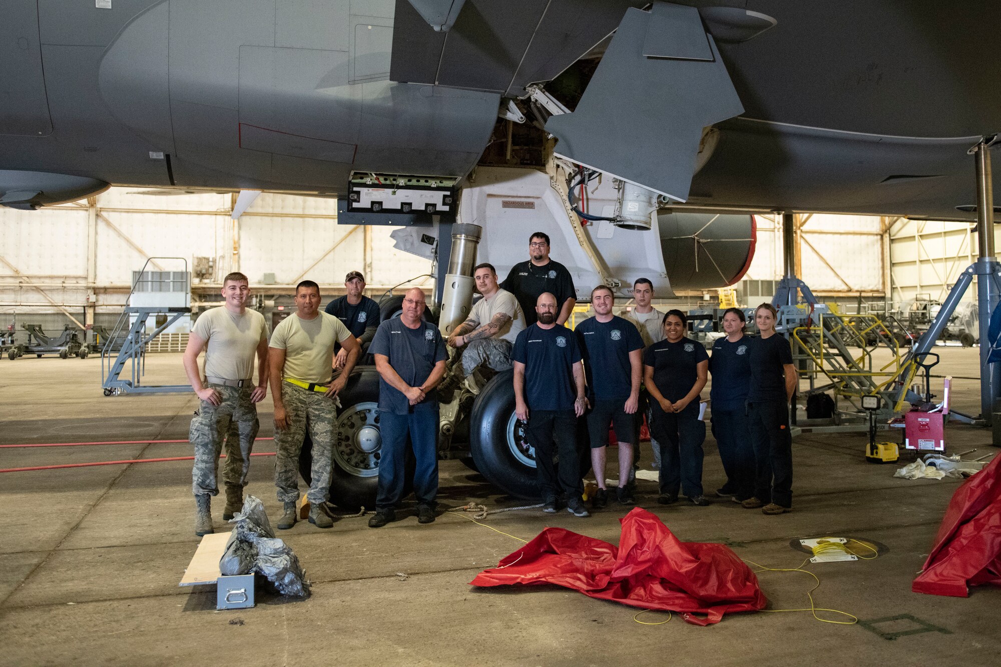KC-46 strut removed for first time