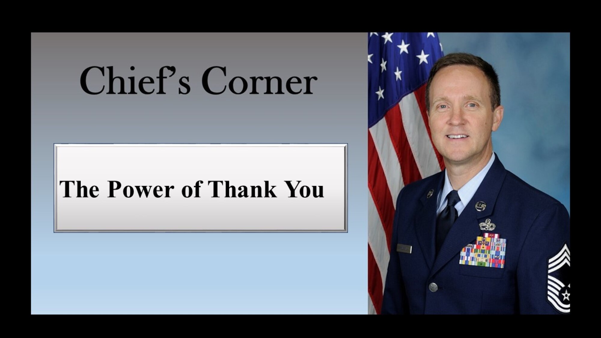 Chief Master Sgt. Scott Goetze, Superintendent (U.S. Air Force graphic)
