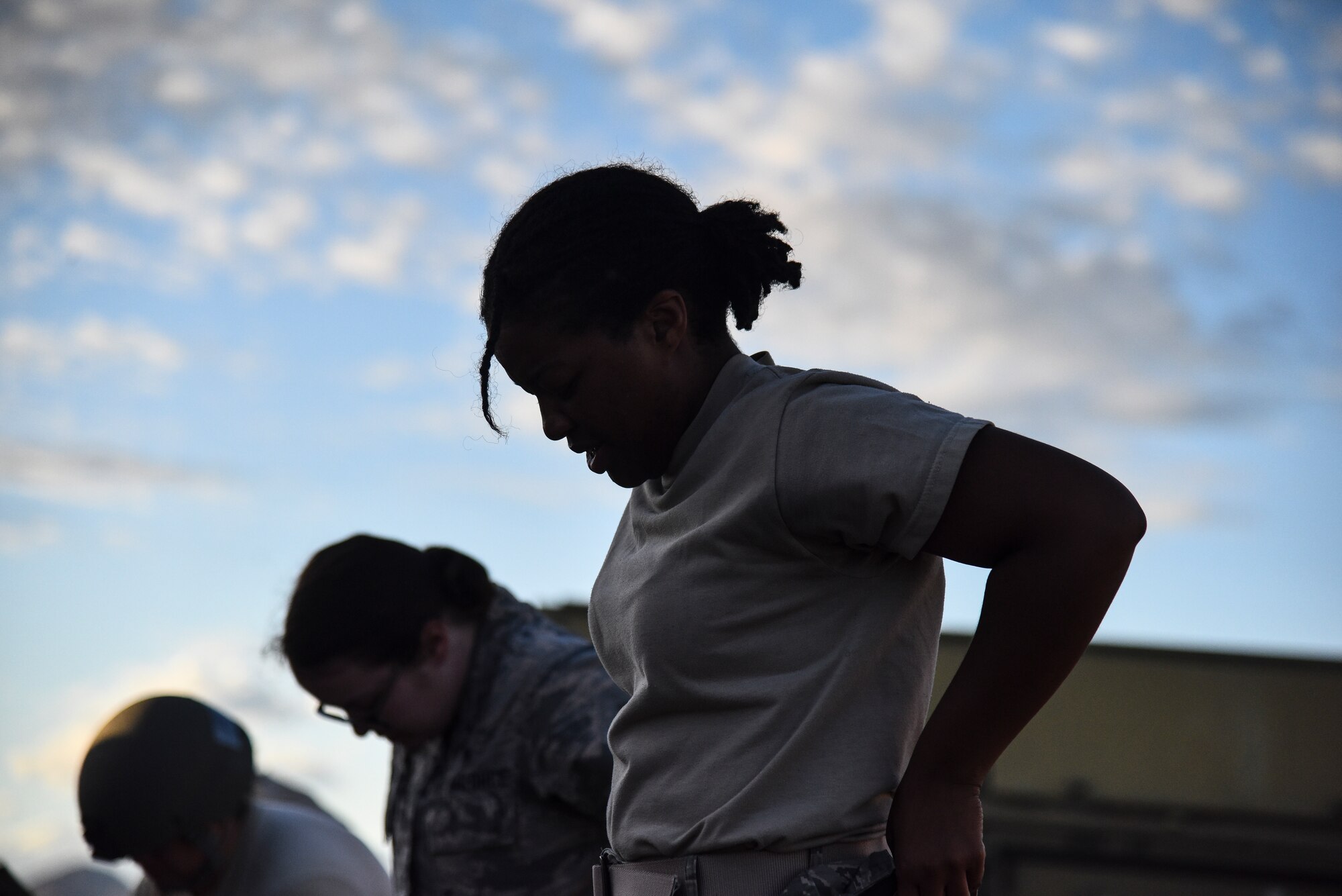 A photo of Airmen from the 355th Wing participating in exercise Bushwhacker 19-08.