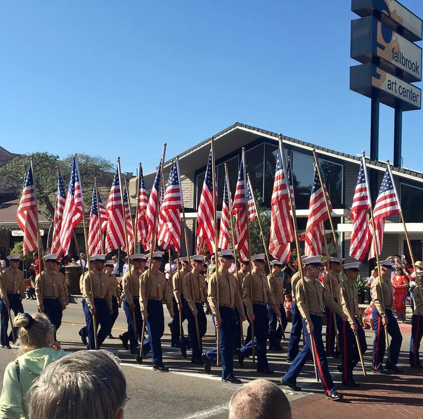 On 11 November 2019, the Marines of 9th Communication Battalion Volunteer to March at the Annual Fallbrook Veterans day Parade.