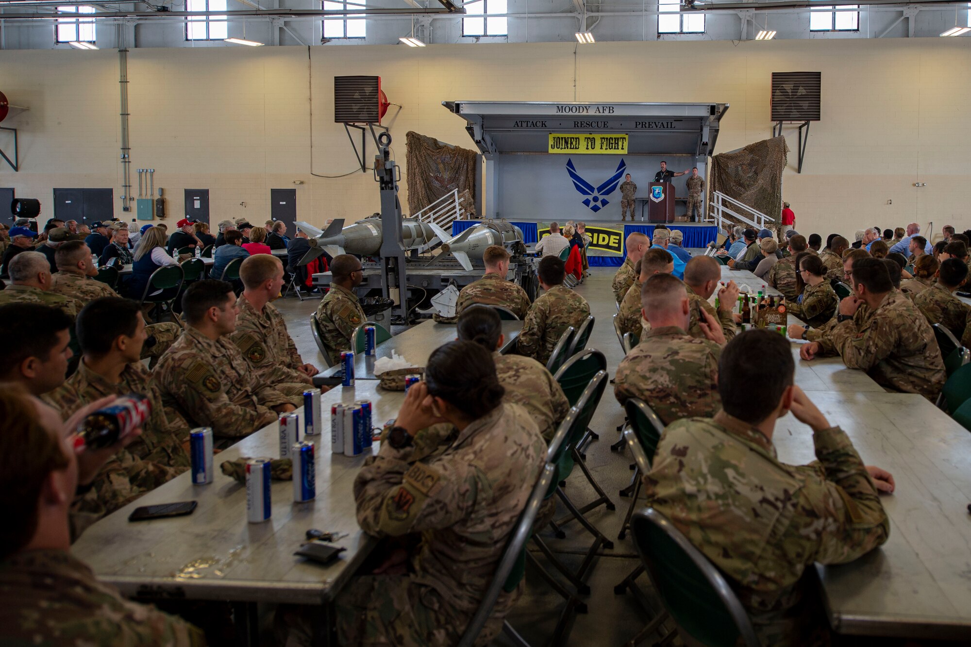 A photo of Airmen at a Safeside Association Reunion luncheon.
