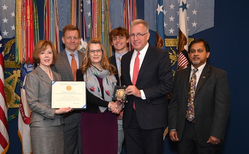 15th Annual David O. Cooke Public Administration Award and the 64th DoD Distinguished Civilian Service Award ceremony at the Pentagon Hall of Heroes