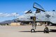 An Airman assigned to the 355th Wing works on an A-10 Thunderbolt II during Exercise Bushwhacker 19-08 at Libby Army Airfield, Arizona, Nov. 4, 2019. This exercise is helping Airmen learn to approach all problems with a multi-functional mindset focused on mission success. (U.S. Air Force photo by 2nd Lt. Casey E. Bell)