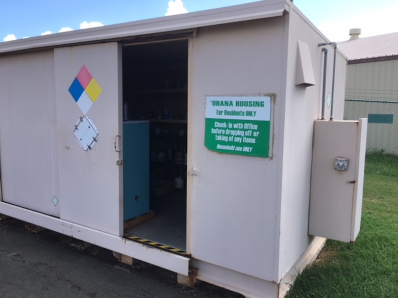 MCBH Household Hazardous Materials Re-use Room