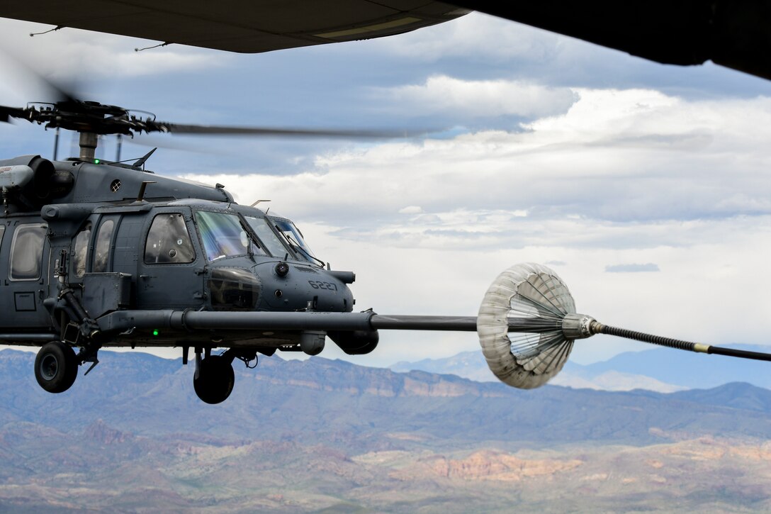 HH-60G aerial refuels