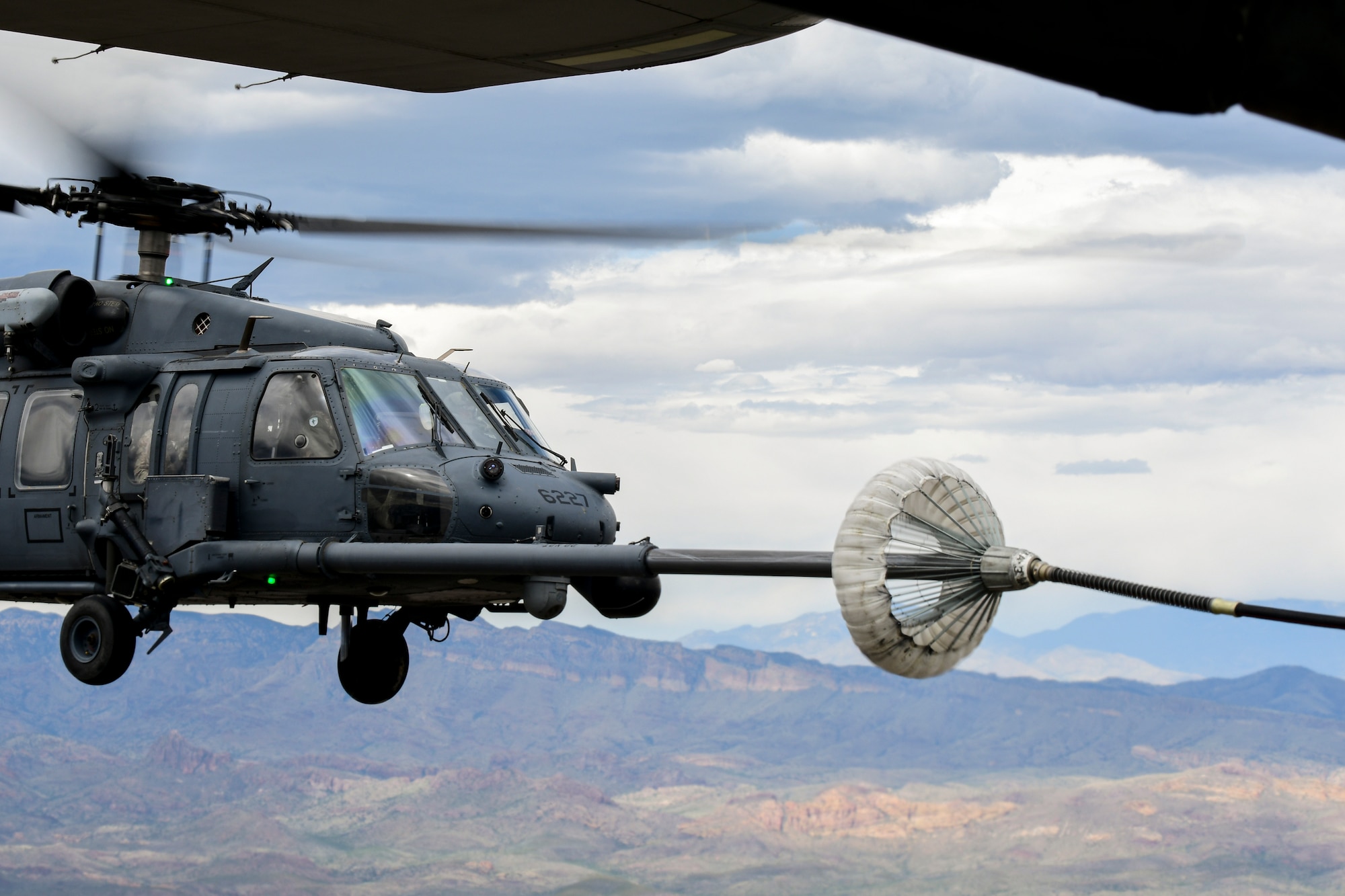 HH-60G aerial refuels