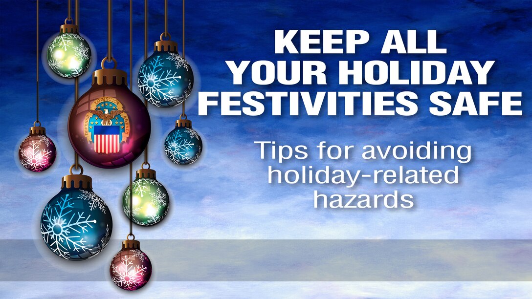 Christmas balls with text: Keep all your holiday festivities safe