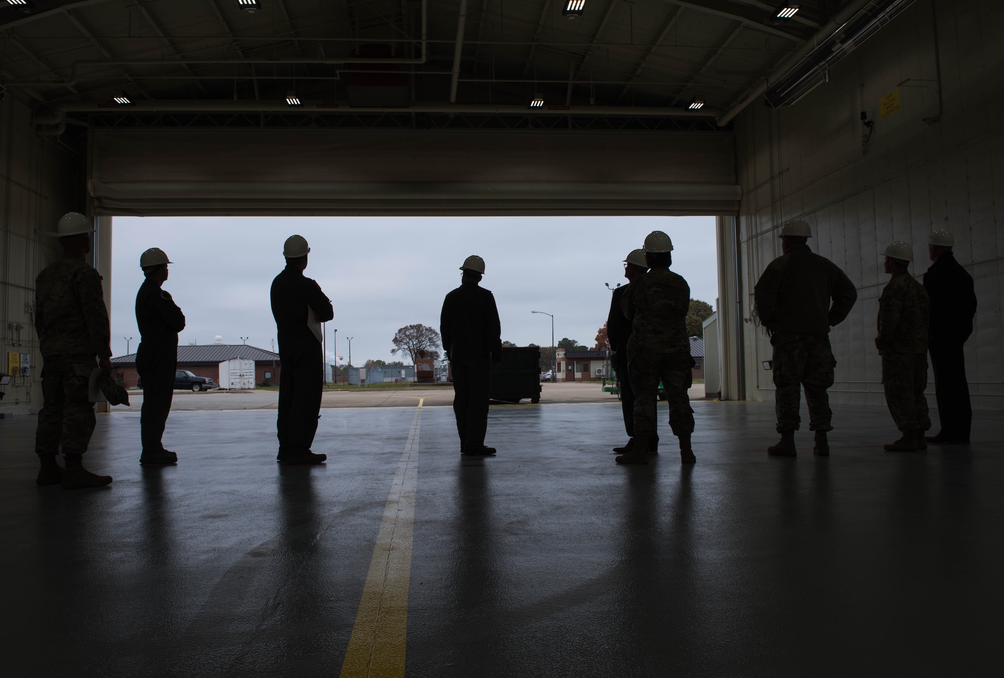 Royal Canadian Air Force Major-General Derek Joyce, Continental North American Aerospace Defense Command Region deputy commander, visits the 1st Fighter Wing Alert Facility at Joint Base Langley-Eustis, Virginia, Nov. 18, 2019.