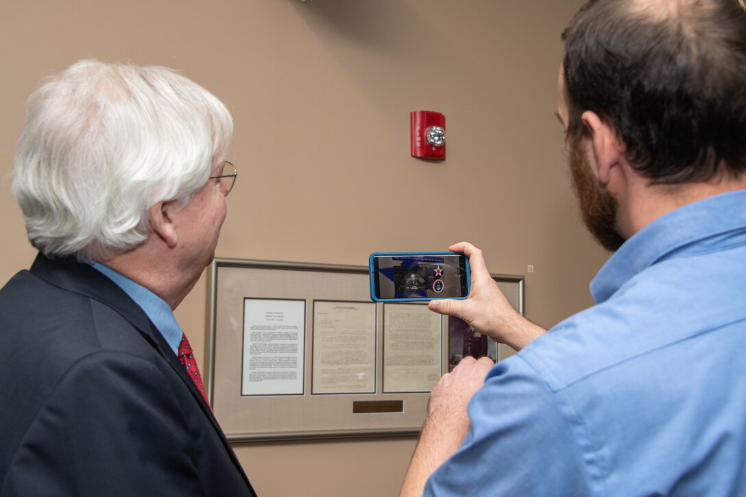 “Father of the Air Force’s” grandson visits Air University