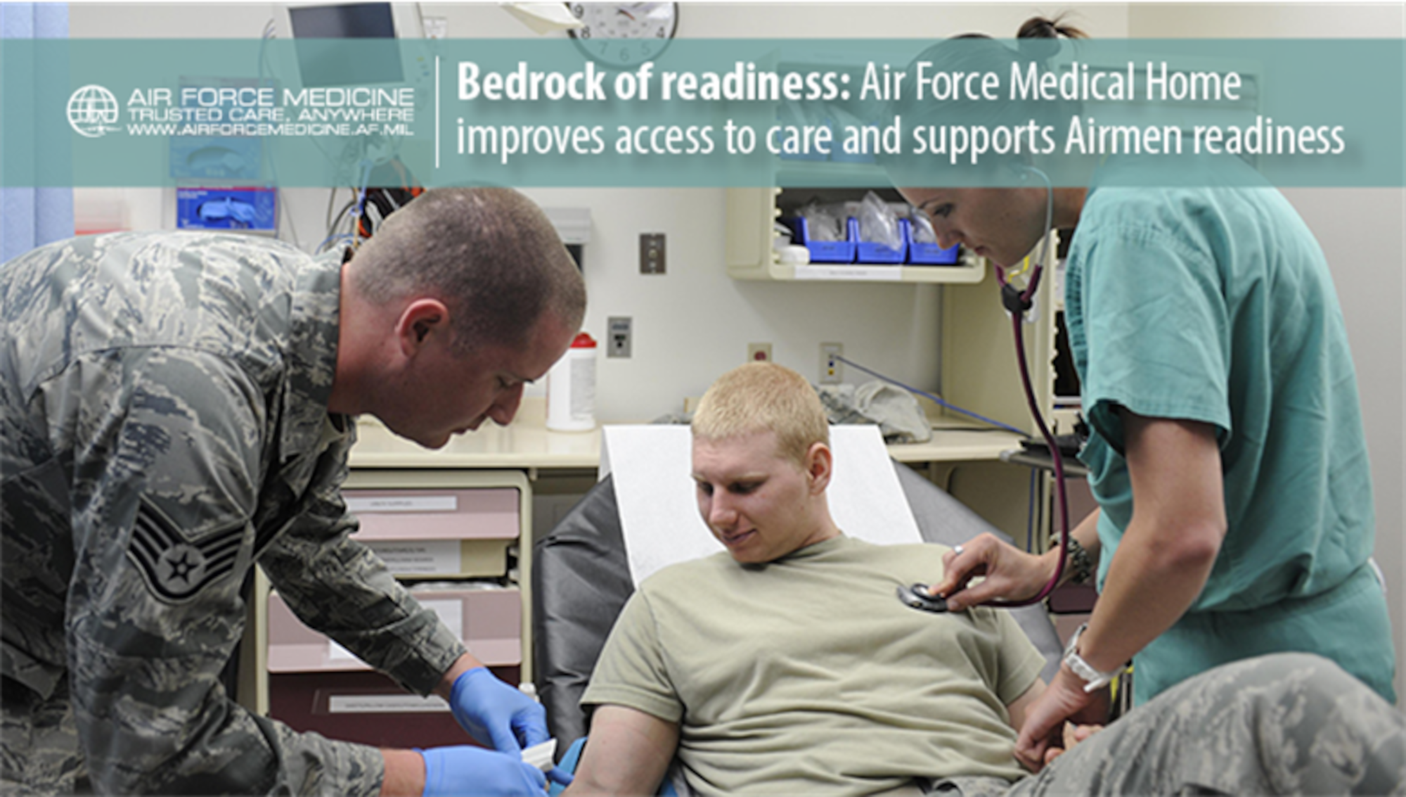 Air Force Medical Home focuses Airmen readiness through improvements on patient access, delivery of quality care, and continued support of mission requirements. (U.S. Air Force graphic)