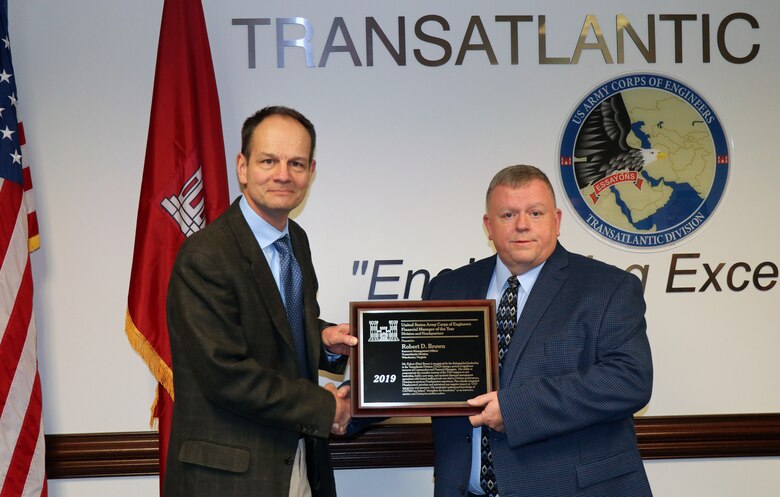 Pete Brown was selected as the USACE 2019 Financial Manager of the Year.
