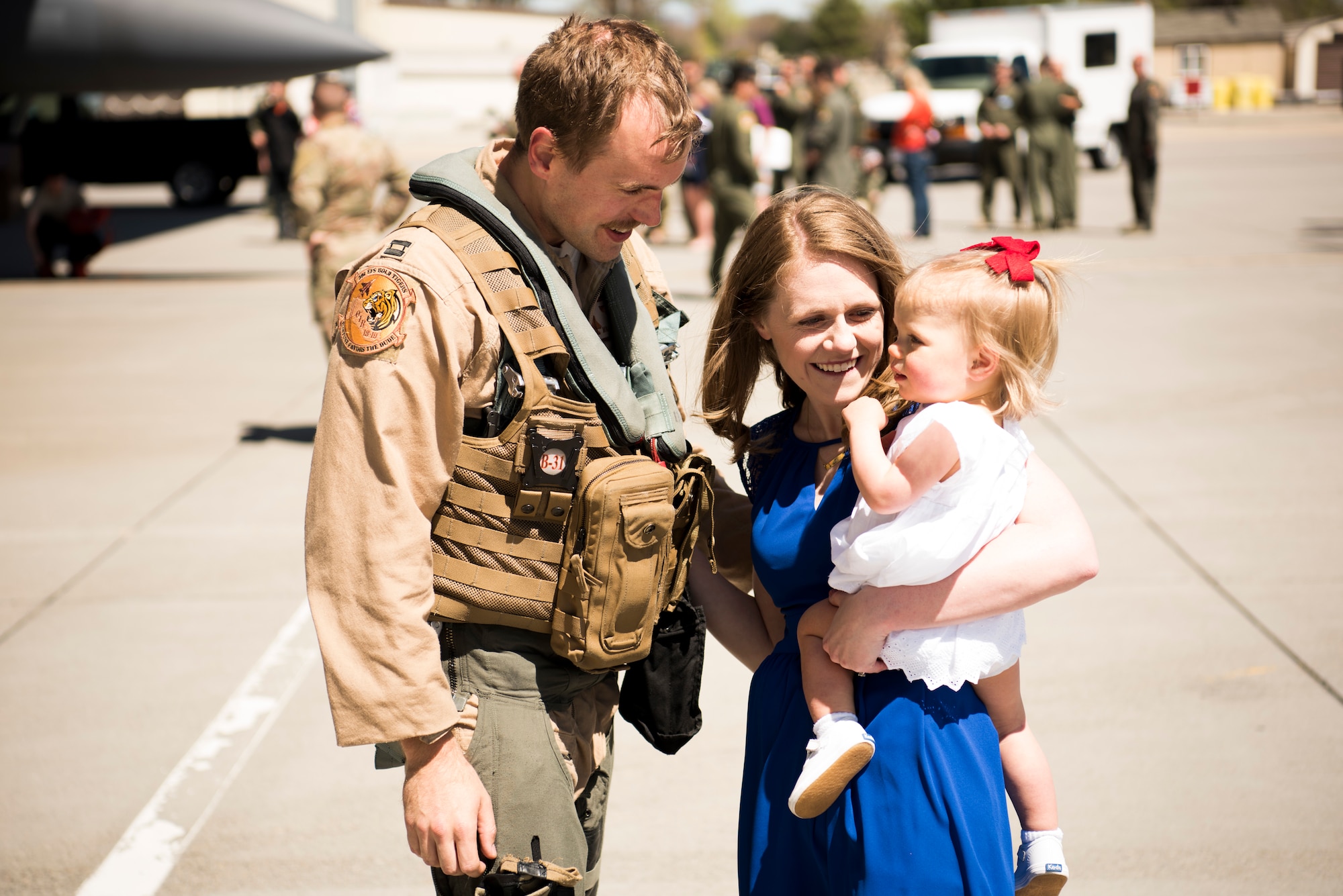 Photo of military family used for Month of the Military Family commentary