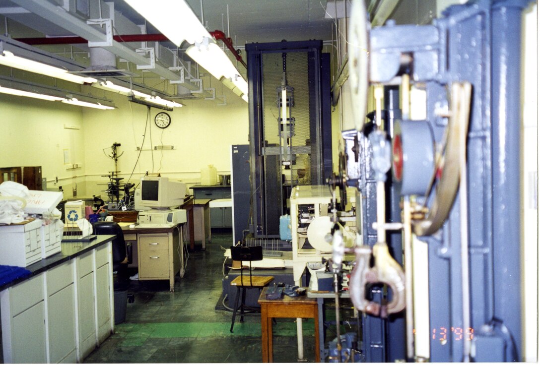 A view of one of the labs within the DLA Troop Support Product Test Center Analytical in Philadelphia from its historical images.