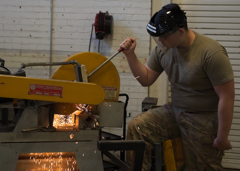 Metals technology, together with low observable and nondestructive inspection, help ensure JBLE’s pilots and aircraft are mission-ready and deployable at a moment’s notice. (U.S. Air Force photo by Airman 1st Class Zoie Cox)