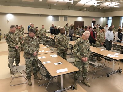 Change of stole ceremony welcomes new USACAPOC(A) chaplain