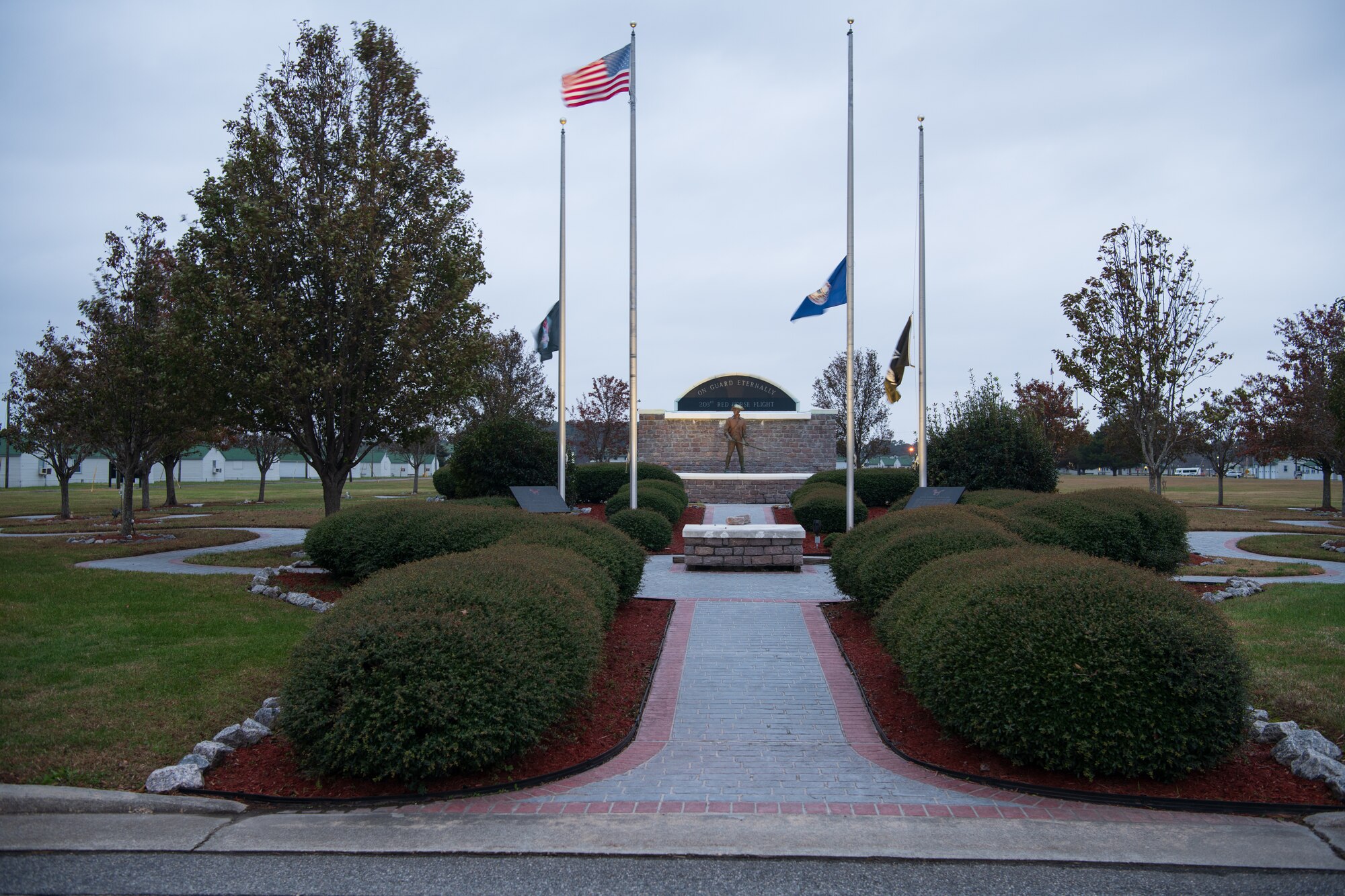 A view of the 203rd RED HORSE memorial