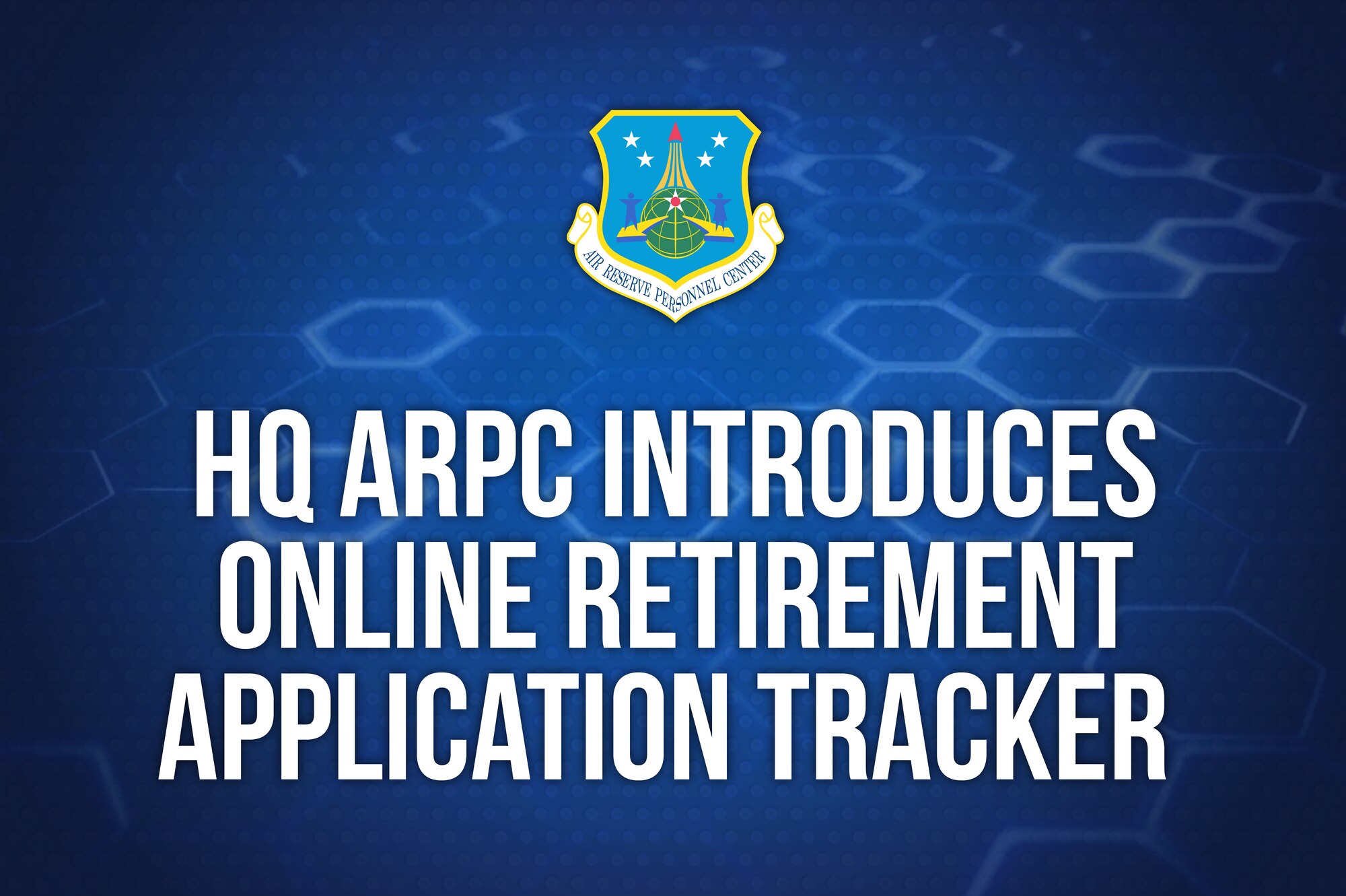 The retirement application tracker found in vPC allows retirees to view their retirement pay application as it is processed from HQ ARPC to DFAS. To view the tracker, applicants must navigate to the Action Requests tab and select the Retirement Application Status link. In addition to step by step updates, the tracker provides a DFAS tracking number to inquire about retirement pay issues after the application passes from HQ ARPC to DFAS.