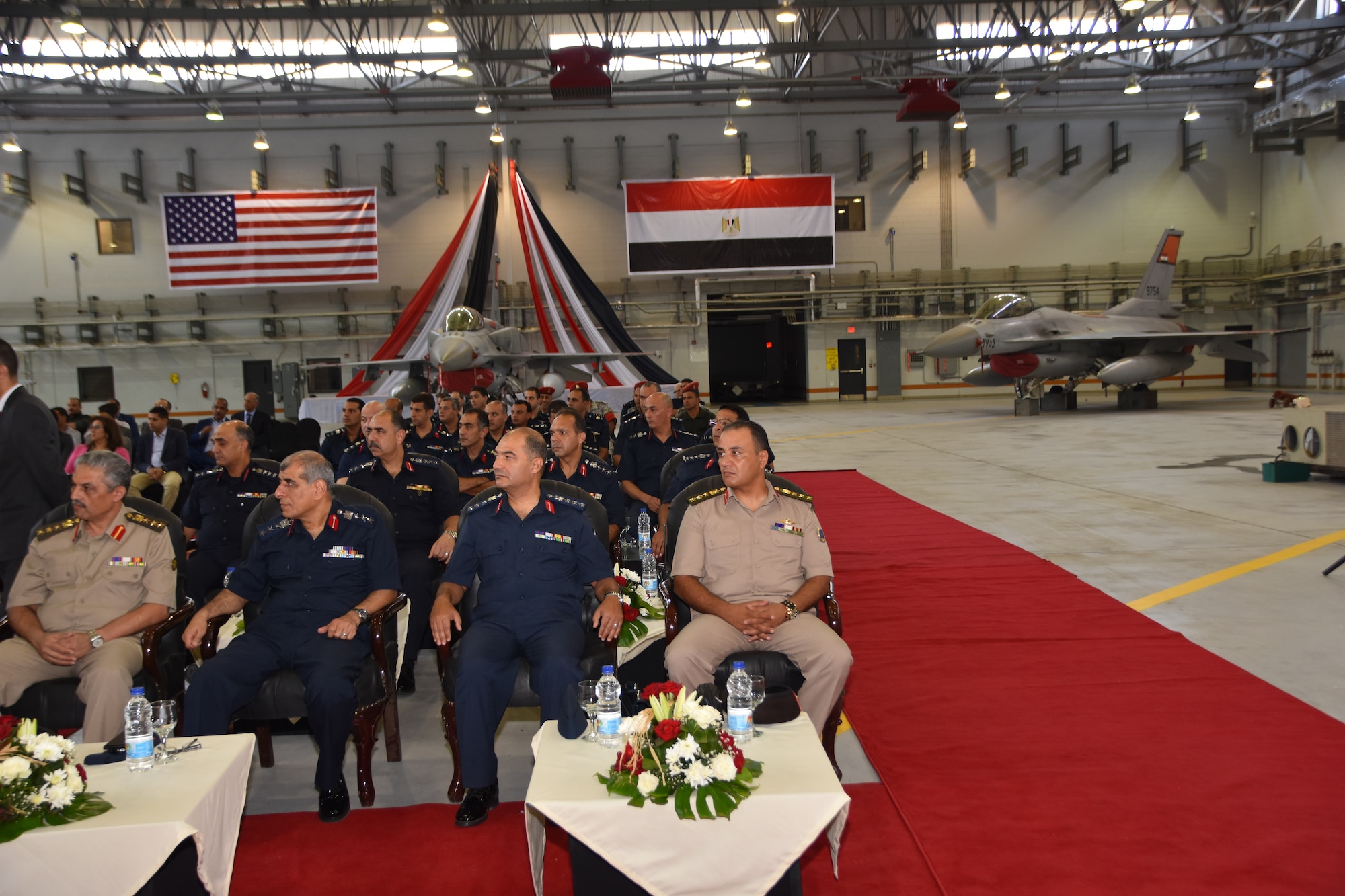 A September ceremony marking the final delivery of 20 F-16s and completion of $184 million construction project at Cairo West Air Base, Egypt.